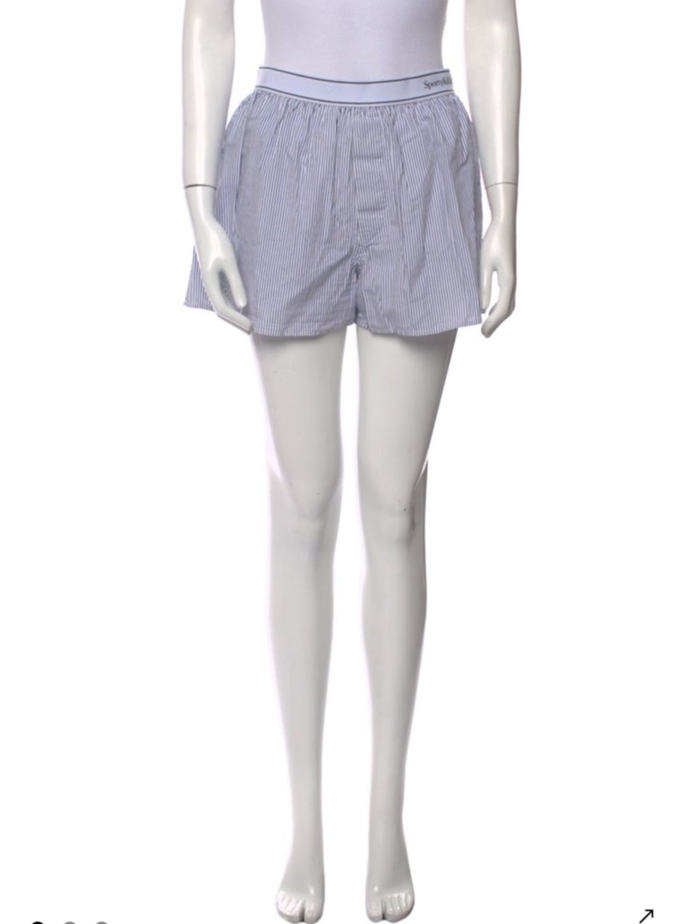 Sporty & Rich Striped Mini Shorts